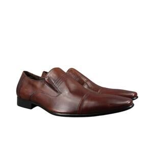Bunker Shoes Mens 45 Cap Toe Loafer Slip On Oxford Leather Classic Professional